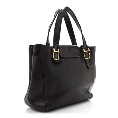 Gucci Pebbled Calfskin Medium 1973 Tote Dark Brown 3 of 12