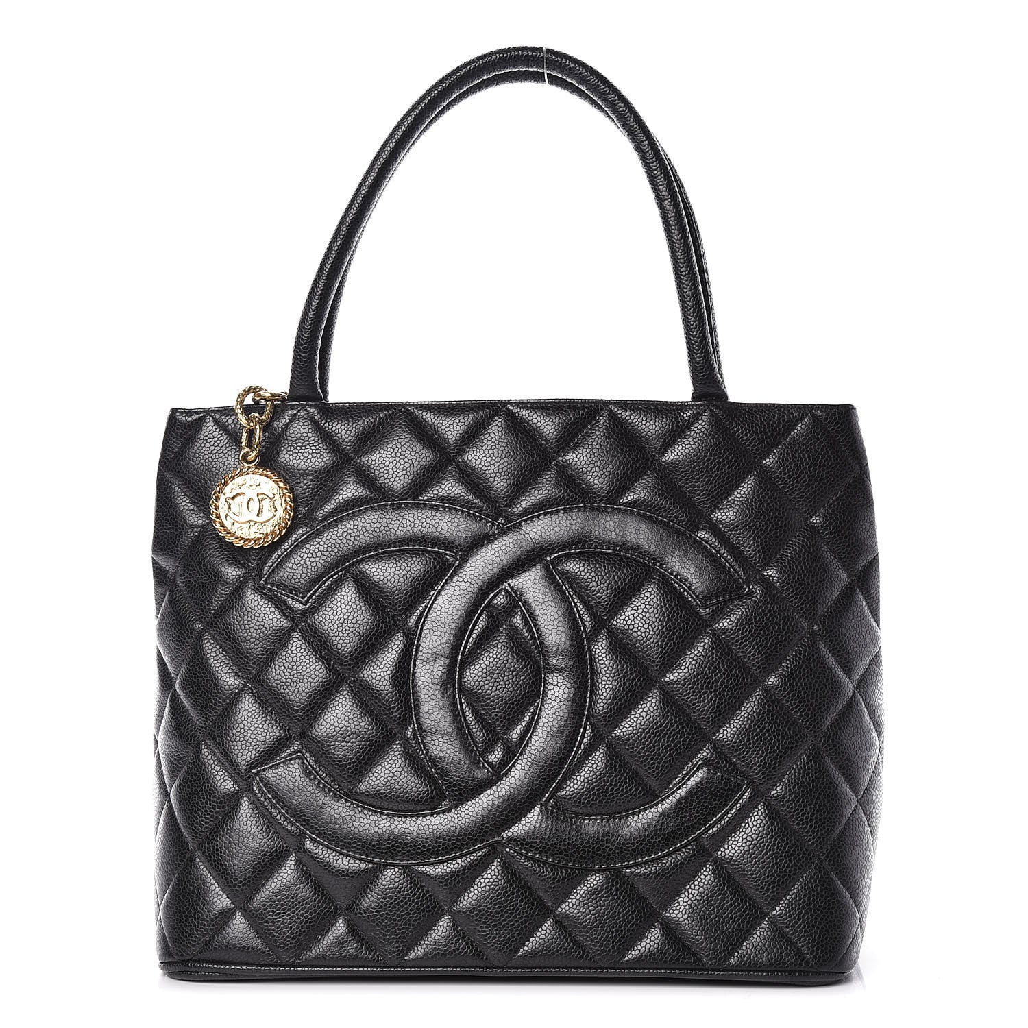Chanel Caviar Quilted Medallion Tote Black 1 of 9