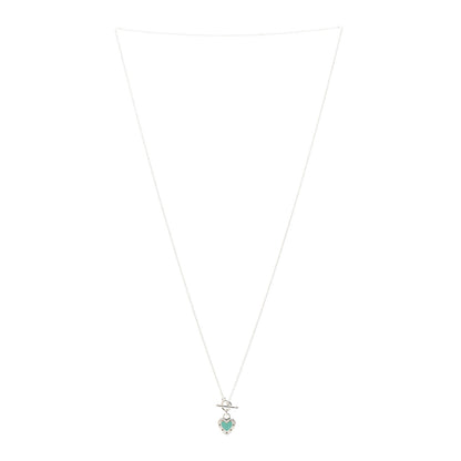 Tiffany Sterling Silver Enamel Return to Tiffany Love Heart Necklace Blue 3 of 4