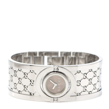 Gucci Stainless Steel 23mm Twirl Quartz Watch Brown 2 of 5