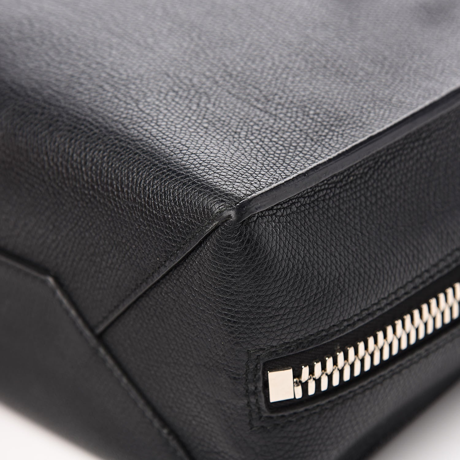 Balenciaga Grained Calfskin Plate Hardware Papier A6 Zip Around Tote Black 11 of 12