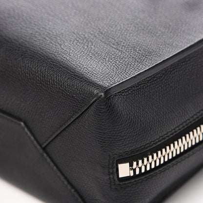 Balenciaga Grained Calfskin Plate Hardware Papier A6 Zip Around Tote Black 11 of 12
