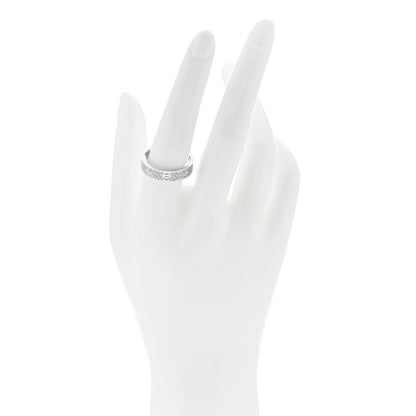 Cartier 18K White Gold Diamond 5mm LOVE Paved Ring 58 8.5 2 of 5