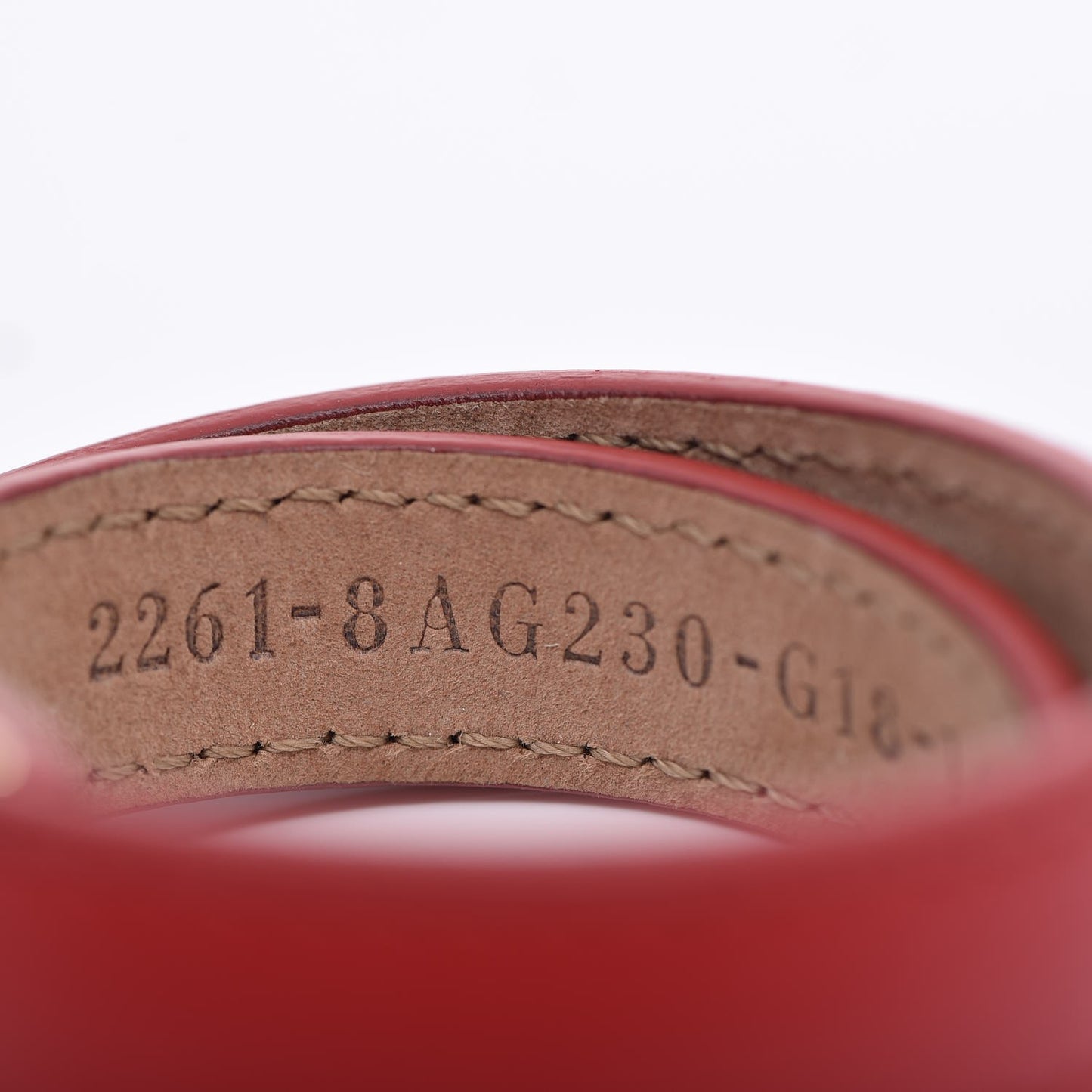 Nappa Double Strand Bracelet Red Camel