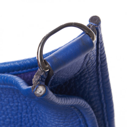Hermes Taurillon Clemence Evelyne III GM Bleu Electrique 10 of 14
