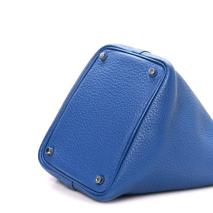 Hermes Taurillon Clemence Picotin Lock 18 PM Bleu France 10 of 10