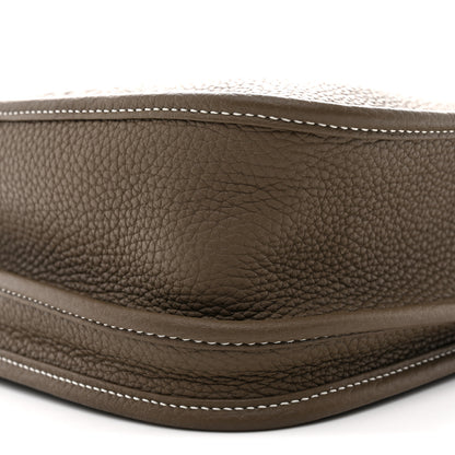 Hermes Taurillon Clemence Evelyne III PM Etoupe 10 of 12
