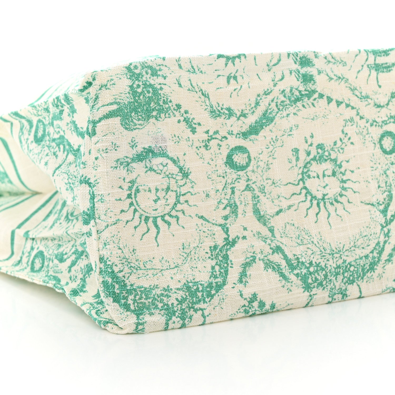 Christian Dior Canvas Dioriviera Toile de Jouy Soleil Tote Aquamarina 7 of 9