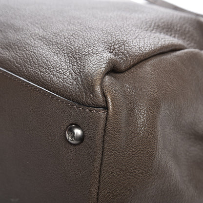 Fendi Goatskin Zucca Large Peekaboo Iconic Satchel Taupe Tobacco Moro 13 of 14