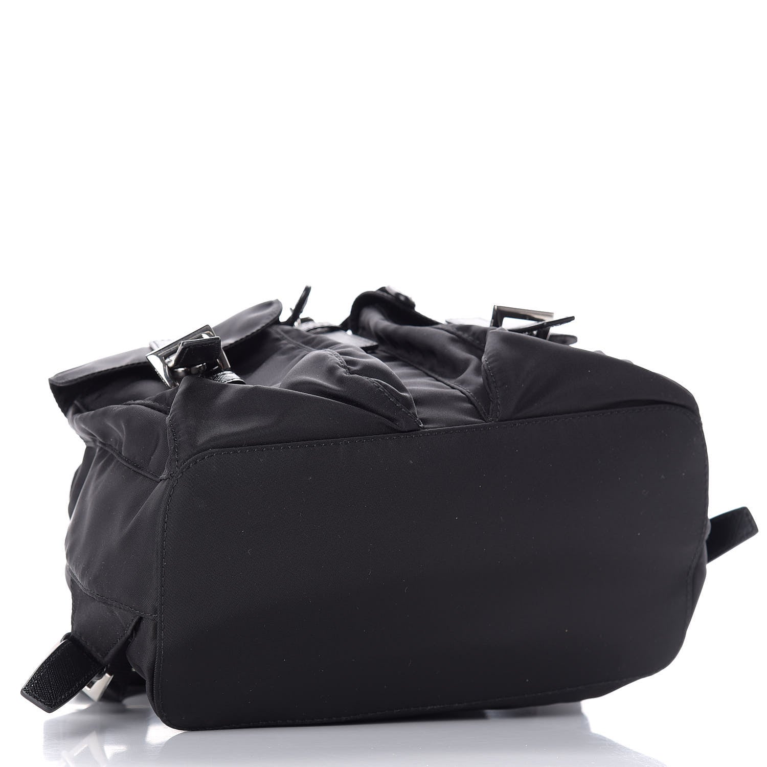 Prada Tessuto Nylon Saffiano Medium Backpack Black 3 of 8