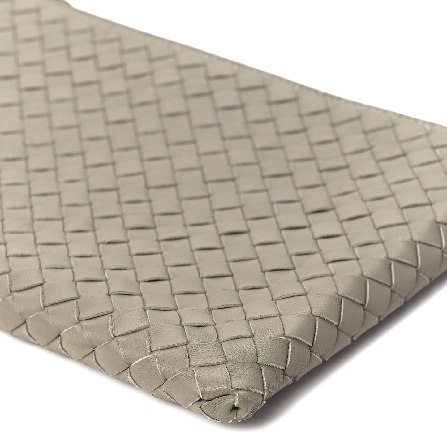 Nappa Intrecciato Medium Zip Pouch Mink