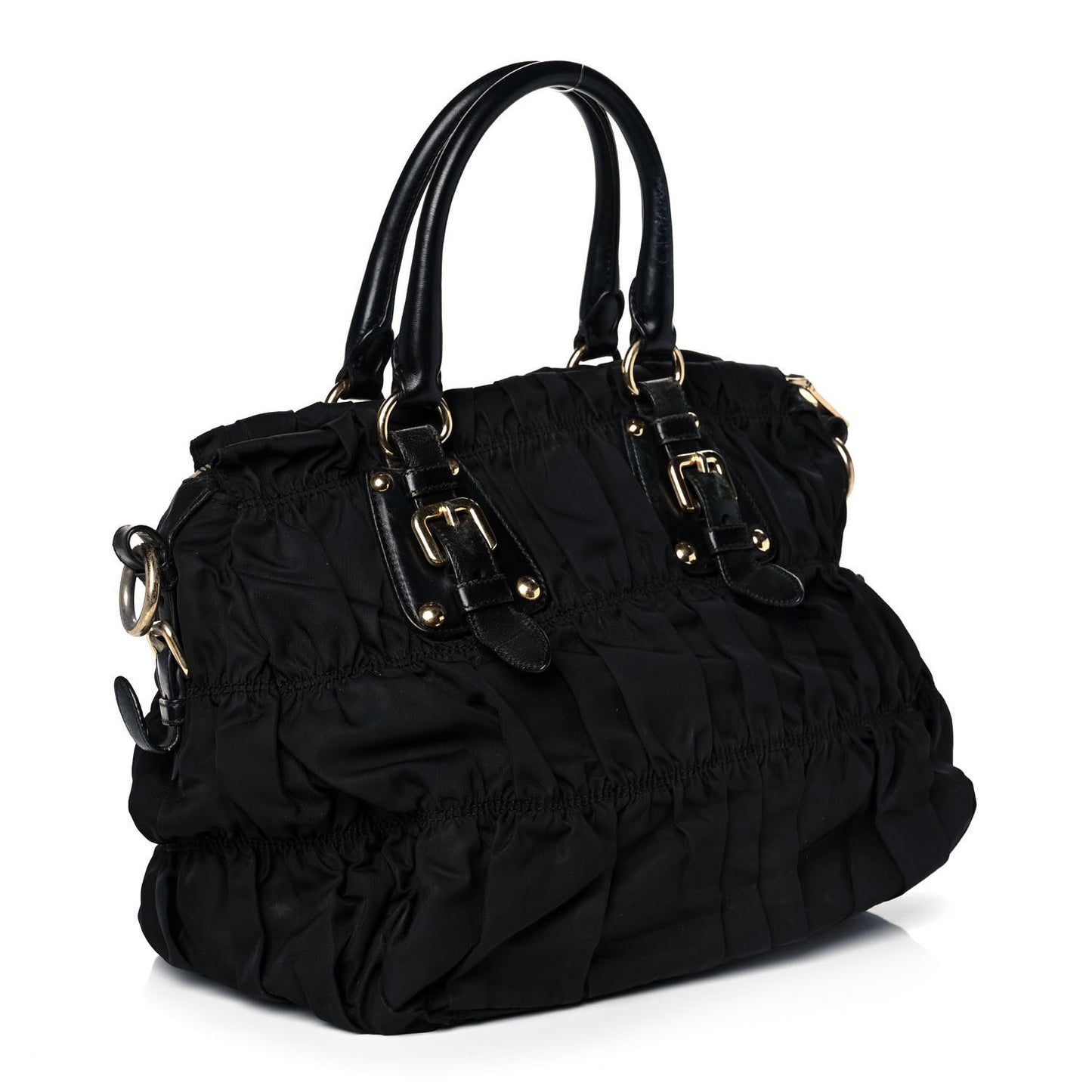 Tessuto Nylon Gaufre Tote Black