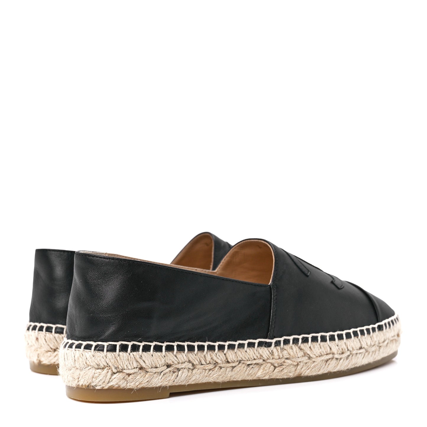 Lambskin CC Espadrilles 38 Black