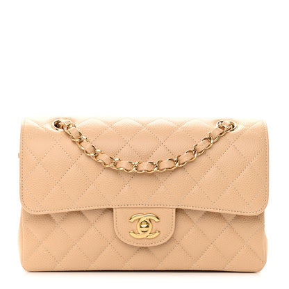 Chanel Caviar Quilted Small Double Flap Beige 1 of 14