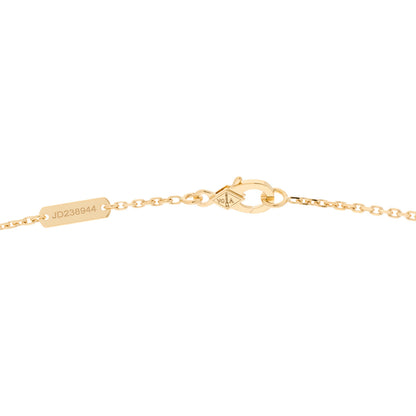 Van Cleef & Arpels 18K Yellow Gold Guilloche Vintage Alhambra Pendant Necklace 4 of 6