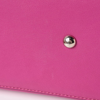 Fendi Vitello Dolce Shiny Nappa Petite 3Jours Tote Magenta Carbone 9 of 13