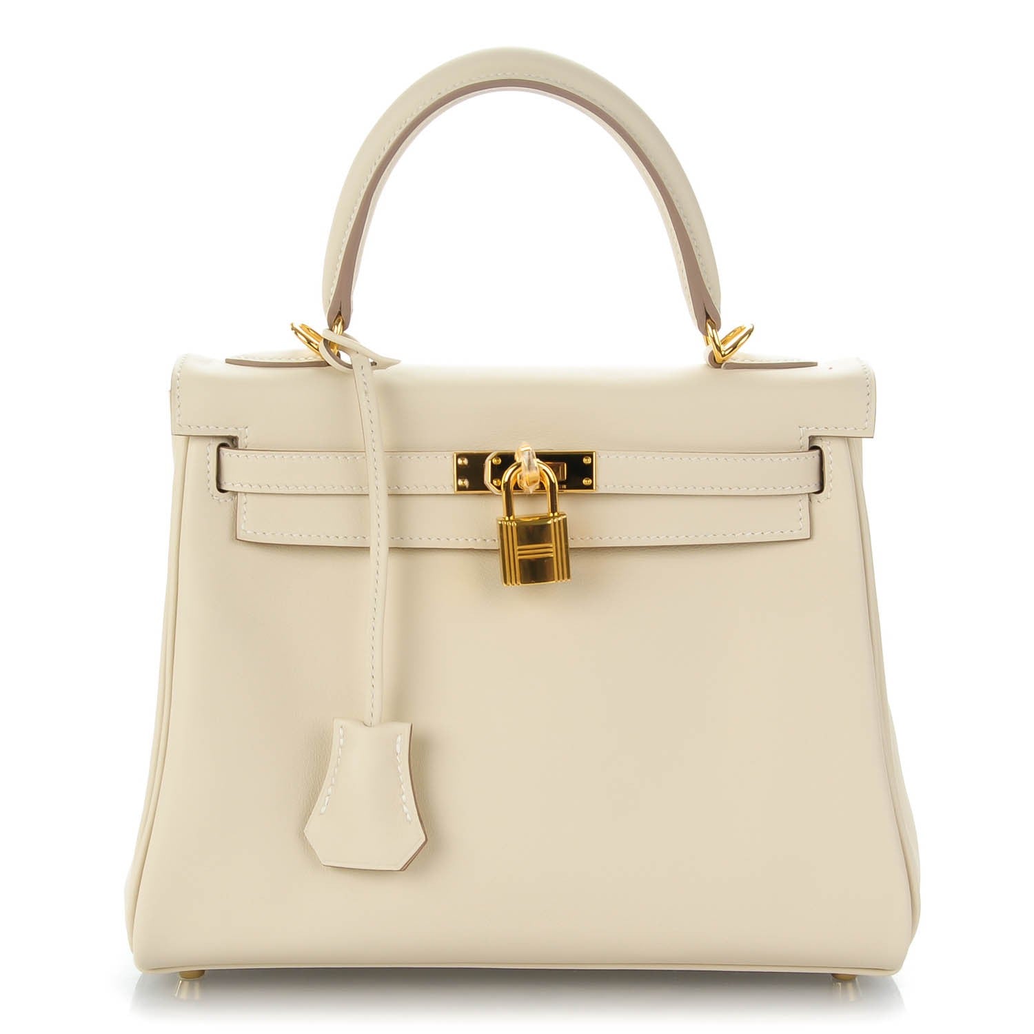 Hermes Swift Kelly Retourne 25 Craie 1 of 26