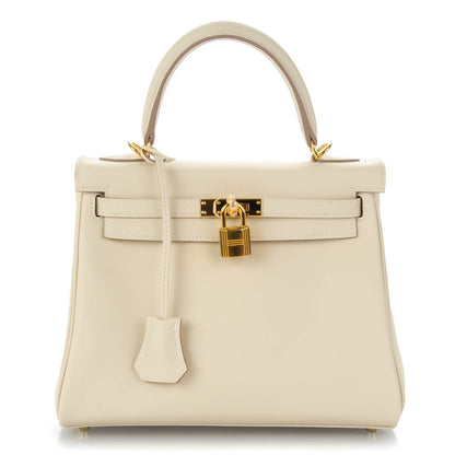 Hermes Swift Kelly Retourne 25 Craie 1 of 26