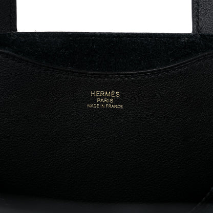 Hermes Taurillon Clemence Swift In-The-Loop 18 Bag Black 6 of 10