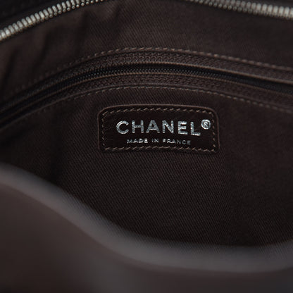 Chanel Caviar Large CC Tuck Tote Dark Brown 6 of 17