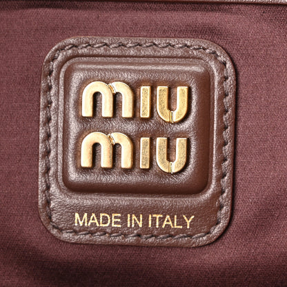 Miu Miu Soft Calf Softy Large Beau Top Handle Bag Radica 6 of 9
