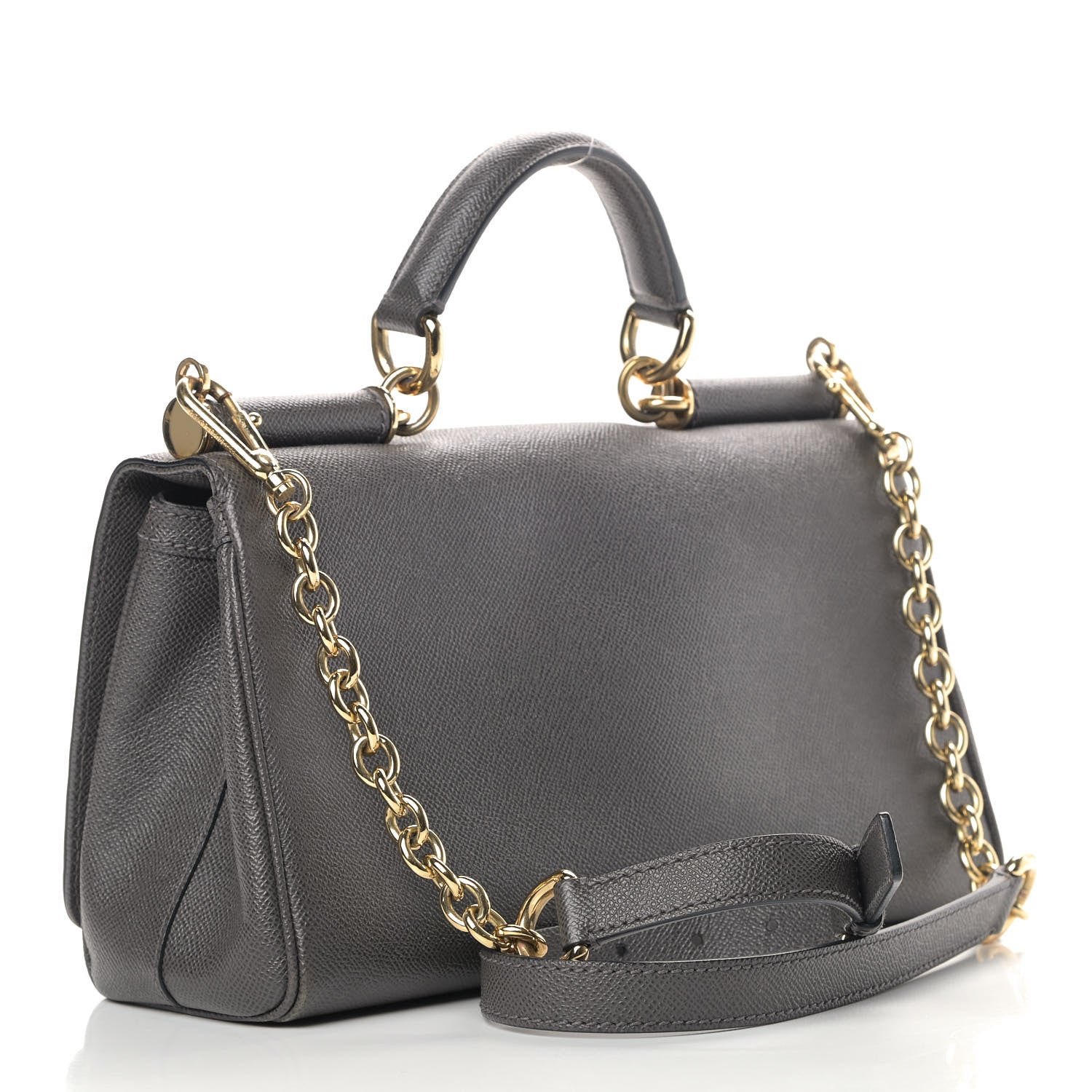Dolce & Gabbana Dauphine Miss Sicily East West Shoulder Bag Grey 3 of 10