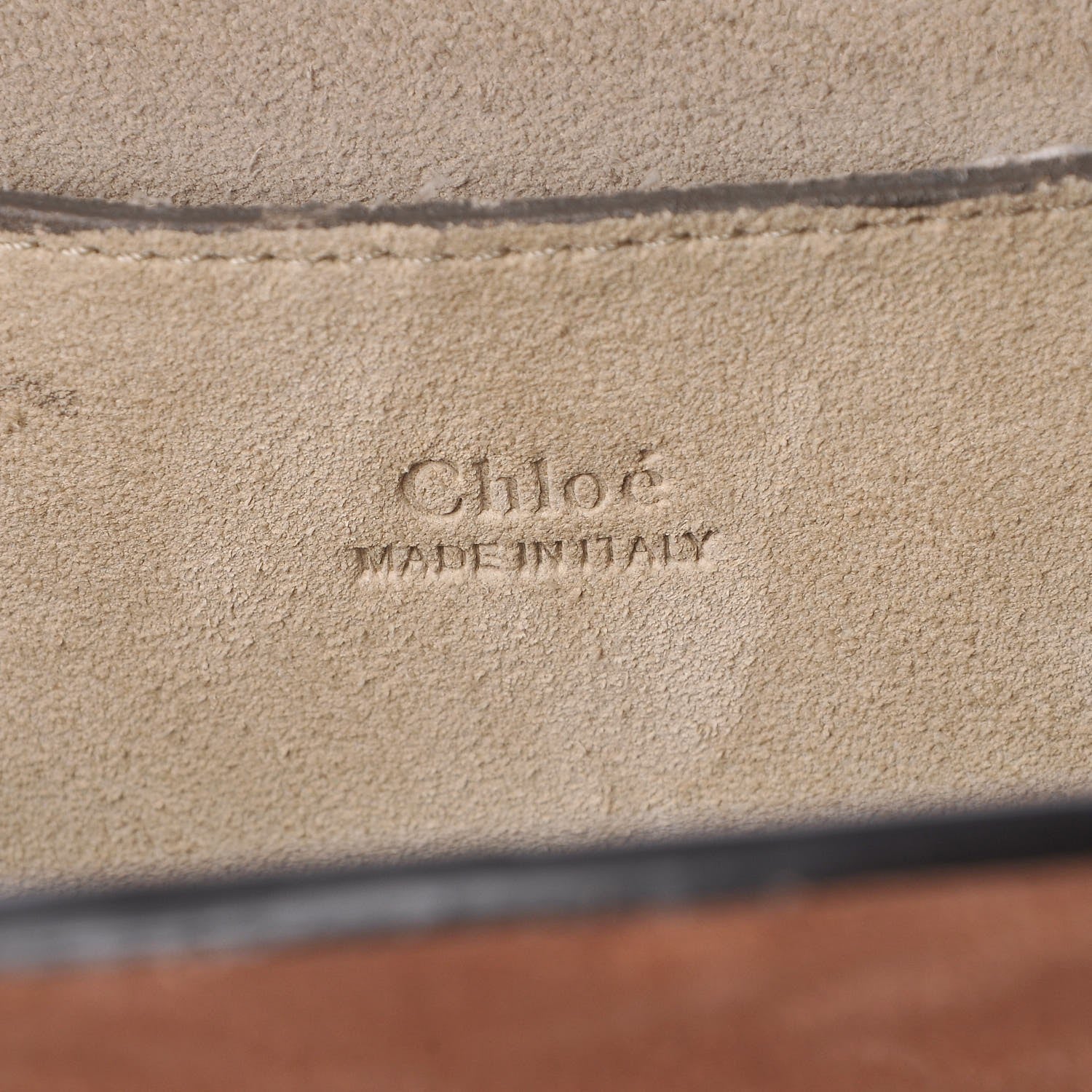 Chloe Calfskin Suede Small Pixie Bag Nougat 6 of 9