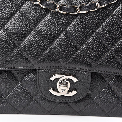 Chanel Caviar Quilted Medium Double Flap Black 15 of 16