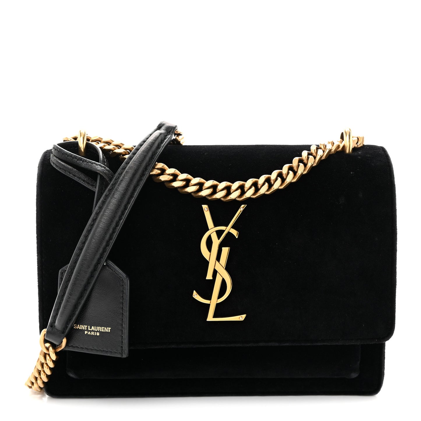 Velvet Small Monogram Sunset Black