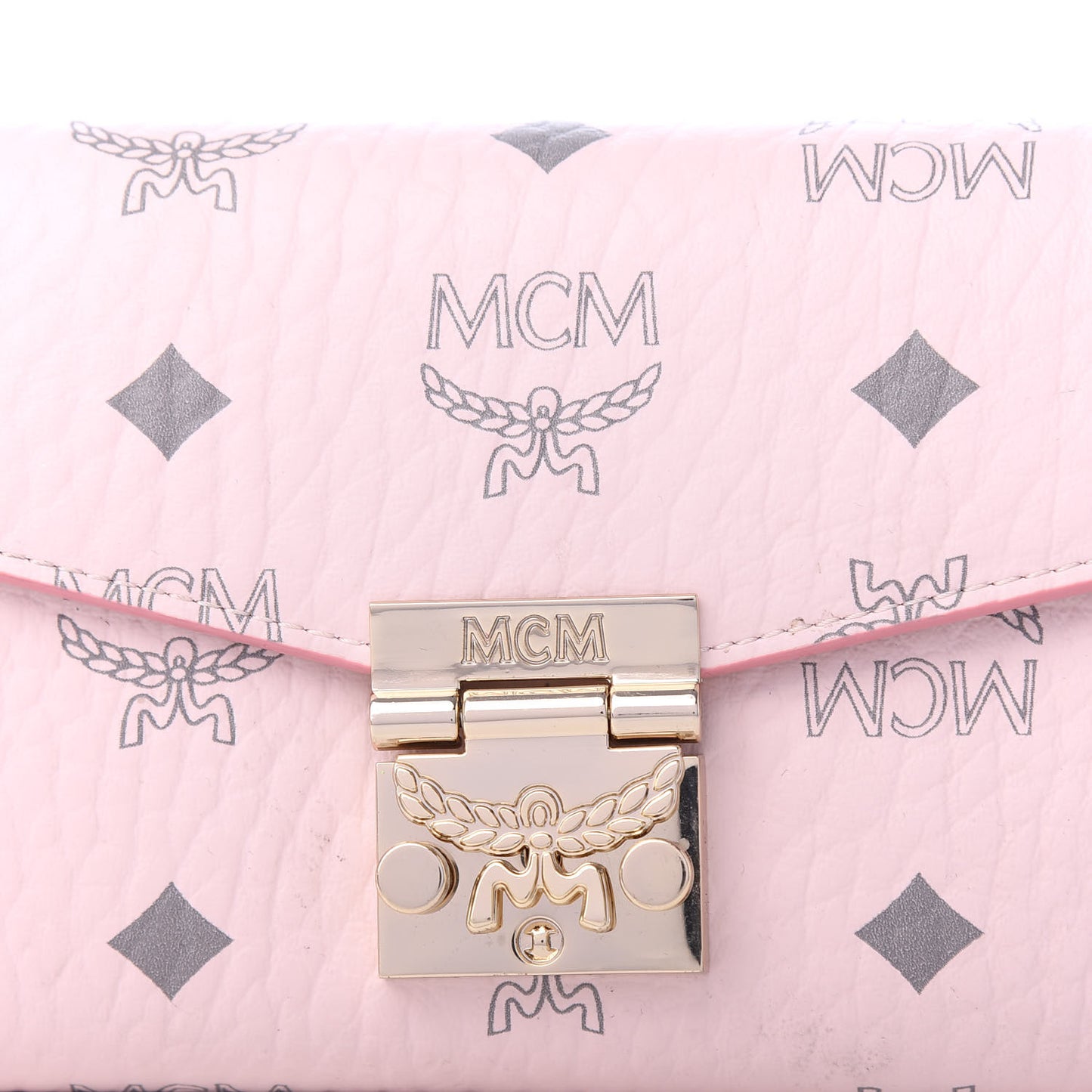 Visetos Large Patricia Wallet On Chain Soft Pink