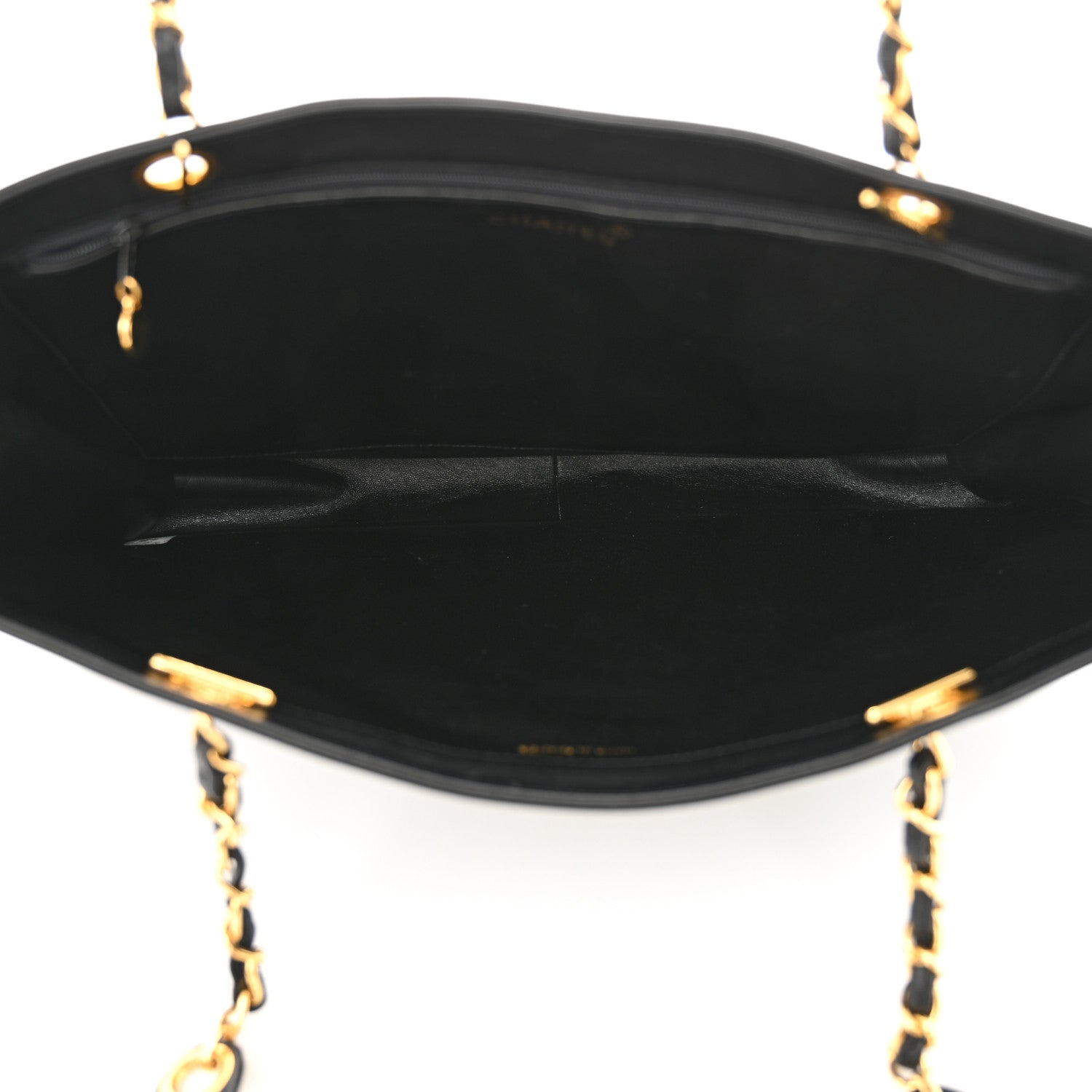 Chanel Lambskin CC Tote Black 5 of 15