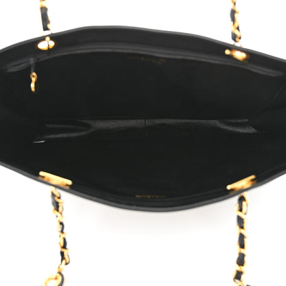 Chanel Lambskin CC Tote Black 5 of 15