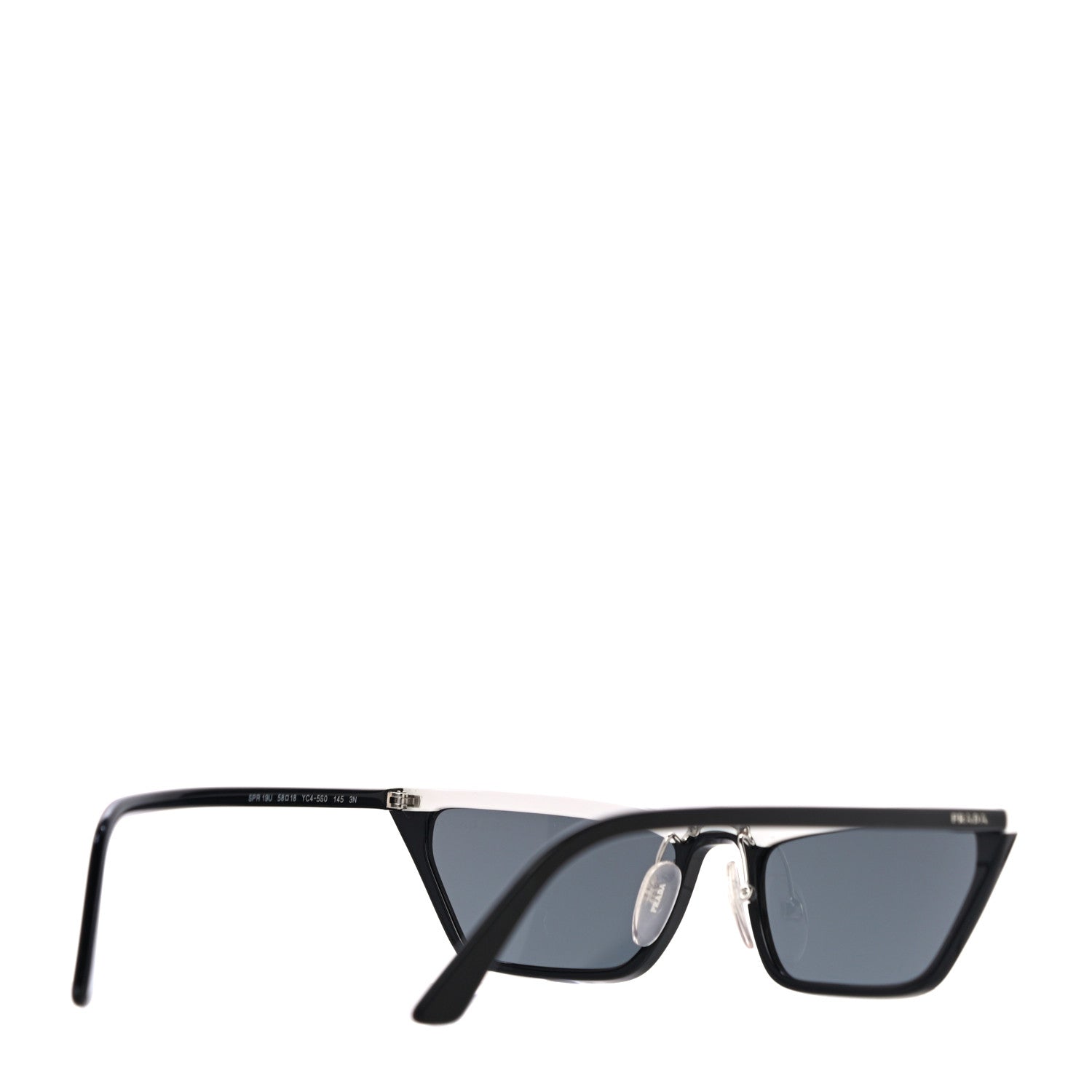 Prada Catwalk Sunglasses SPR 19U Black White 3 of 7