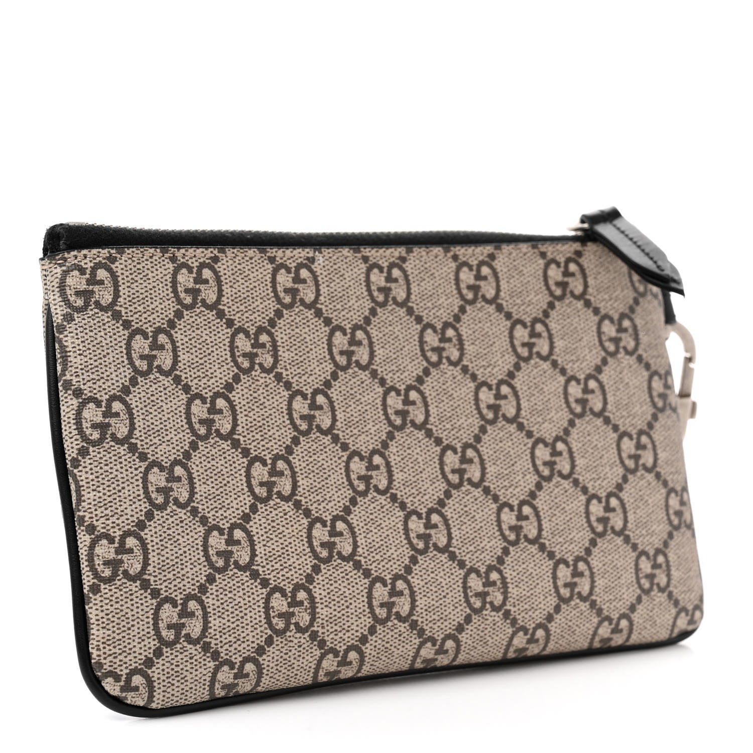 Gucci GG Supreme Monogram Kingsnake Zip Pouch Black 3 of 10