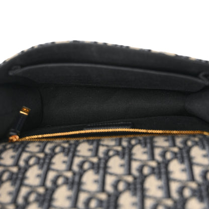 Christian Dior Oblique 30 Montaigne Flap Bag Blue 5 of 12