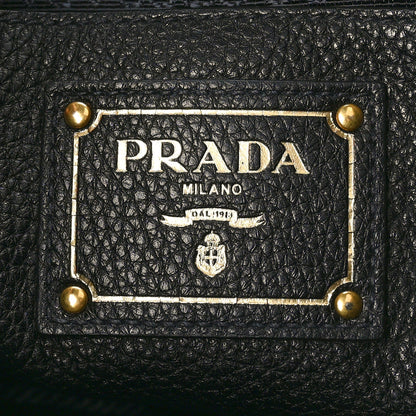 Prada Vitello Daino Shopping Tote Black 6 of 12