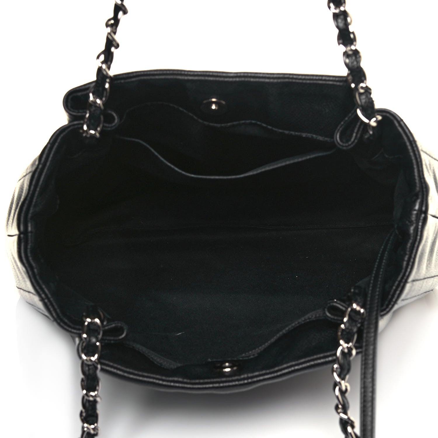 Chanel Caviar CC Timeless Shoulder Bag Black 4 of 13