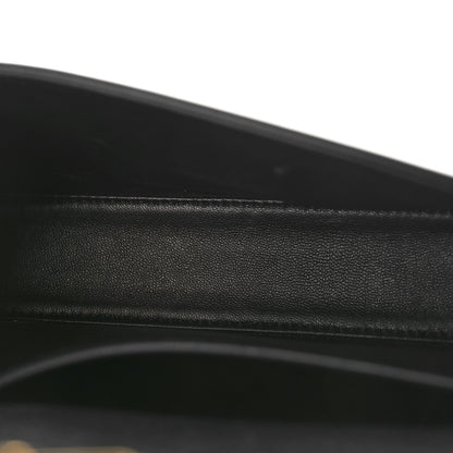 Celine Shiny Calfskin Triomphe Shoulder Bag Black 4 of 7
