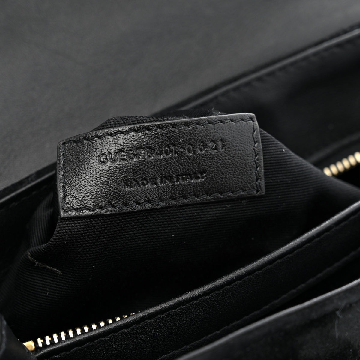 Saint Laurent Suede Y Quilted Monogram Toy Loulou Crossbody Bag Black 7 of 11