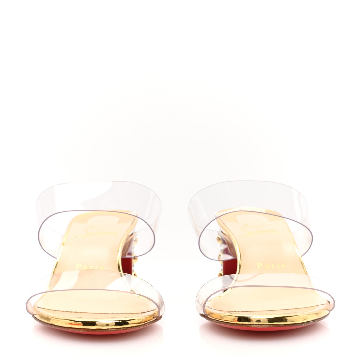 PVC Vasa Opticat 55 Slide Sandals 38.5 Gold