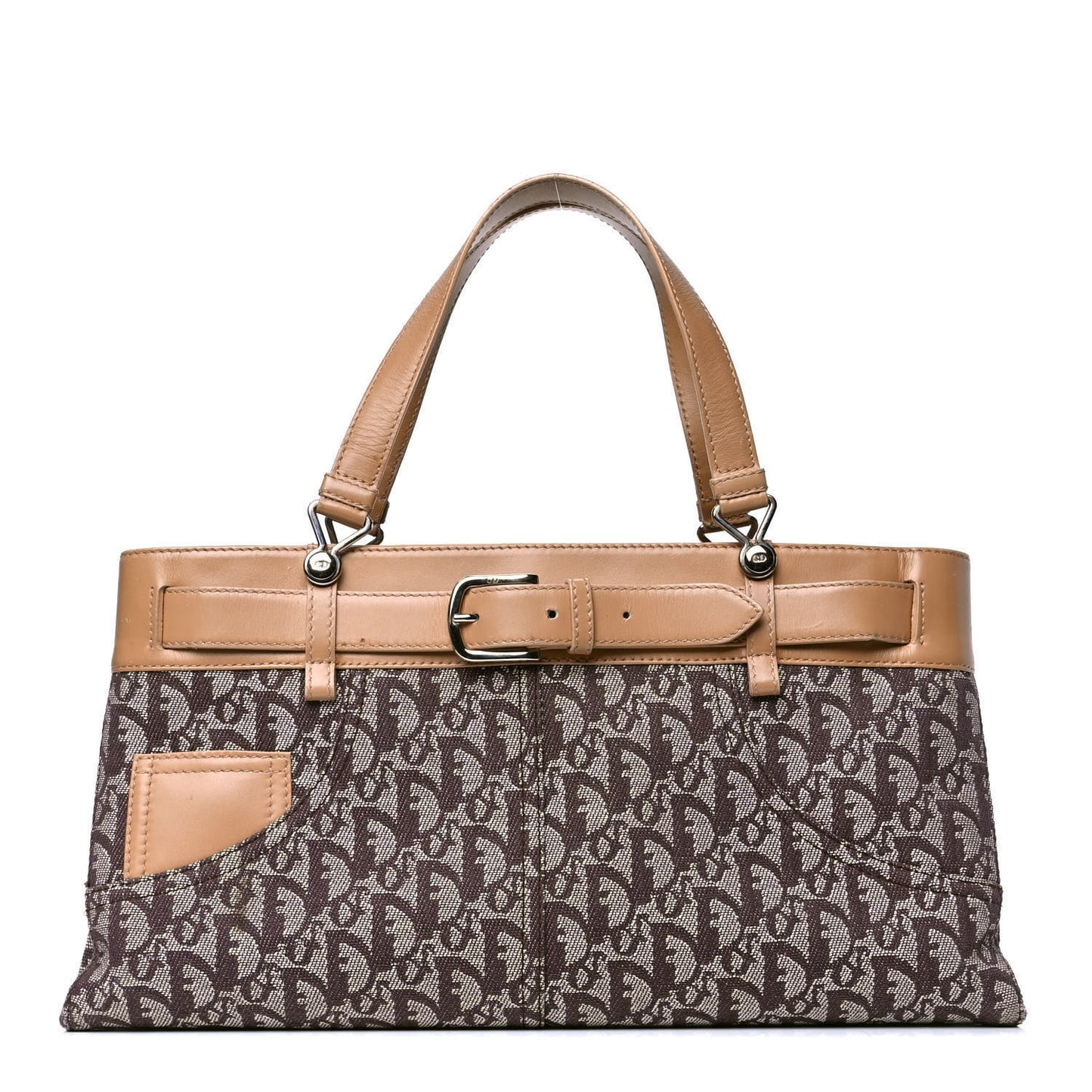 Monogram Shoulder Bag Brown Beige