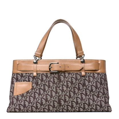 Christian Dior Monogram Shoulder Bag Brown Beige 1 of 7