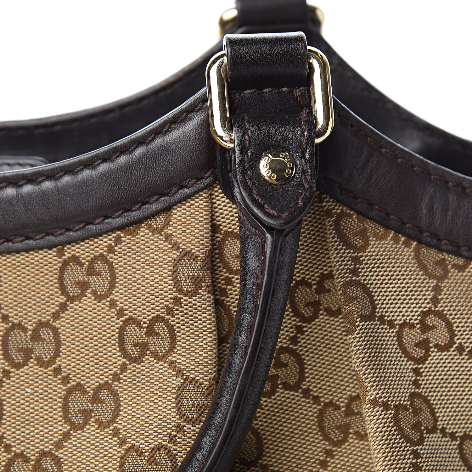 Gucci Monogram Medium Sukey Tote Dark Brown 21 of 21