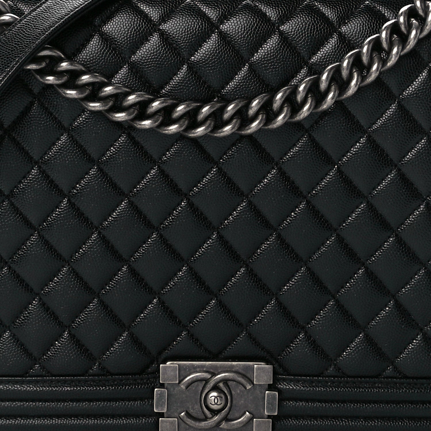 Chanel Caviar Quilted Large Boy Flap Black 8 of 12
