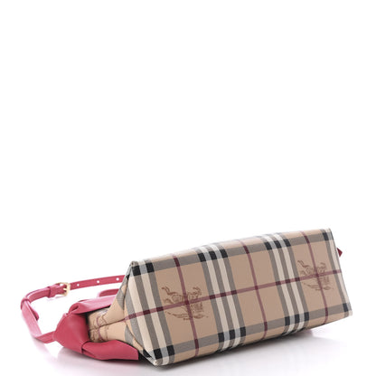 Burberry Haymarket Check Bow Tie Crossbody Bag Peony 4 of 10
