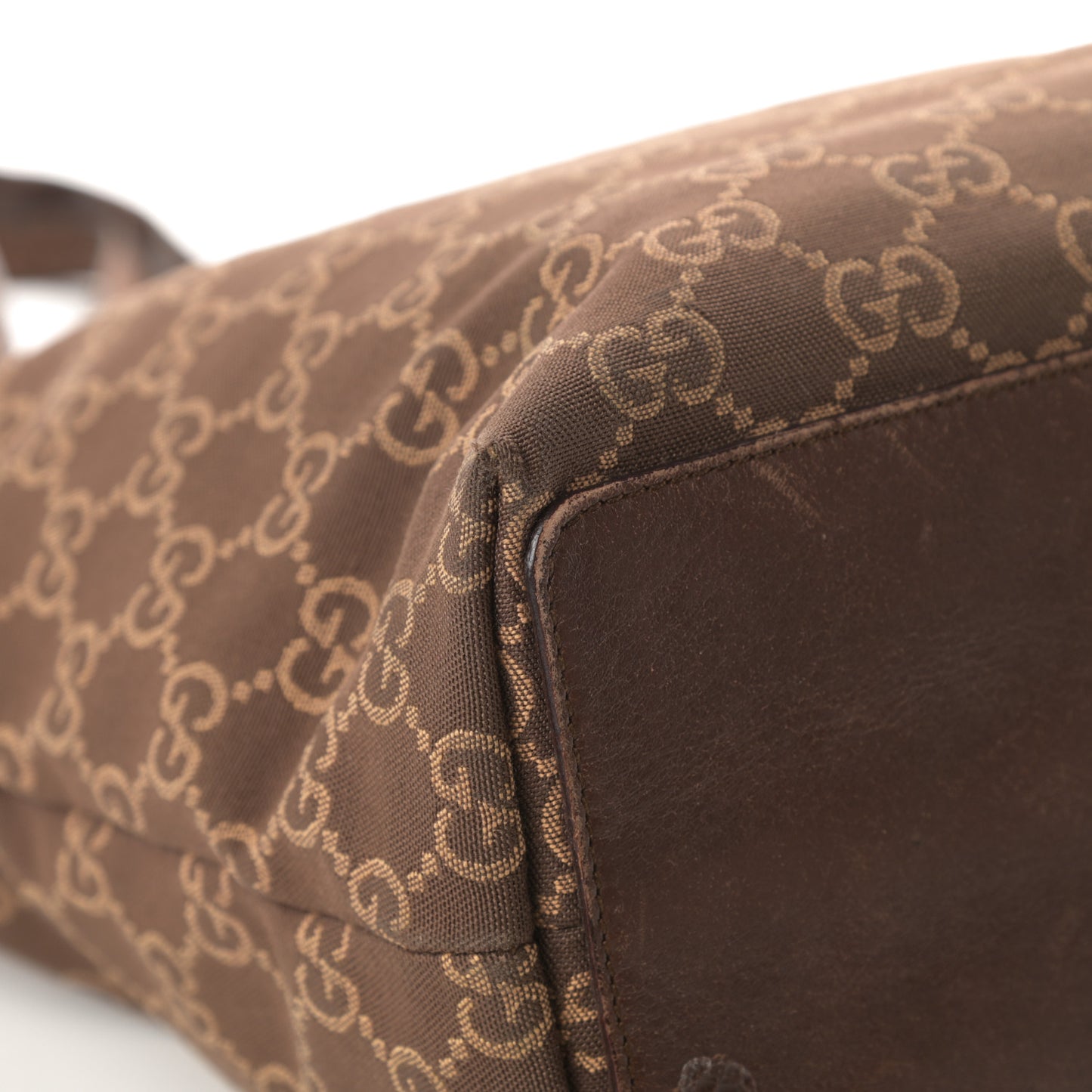 Monogram Small Bucket Tote Brown