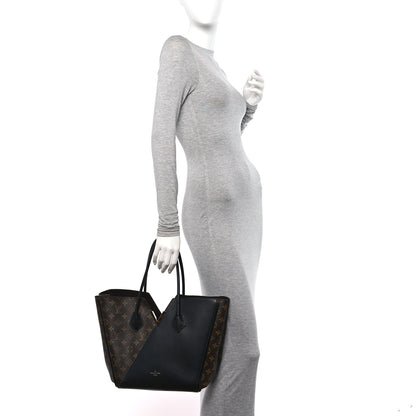 Louis Vuitton Calfskin Monogram Kimono Tote Black 2 of 9