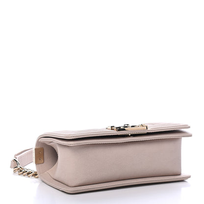 Chanel Caviar Quilted Small Boy Flap Light Beige 3 of 4