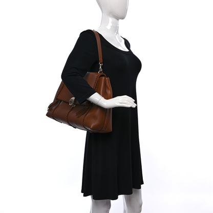 Chloe Grained Calfskin Medium Penelope Shoulder Bag Caramel 2 of 12