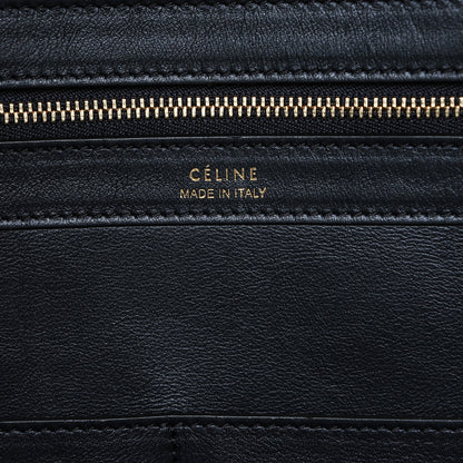 Celine Textile Striped Medium Horizontal Cabas Phantom Navy Blue 6 of 6